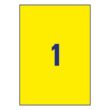 Kép 3/5 - Etikett AVERY L6111-20 210x297 mm sárga időjárásálló 20 címke/doboz 20 ív/doboz