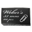 Kép 3/3 - Gemkapocs WEBER`S 33mm nikkel 100db/dob