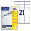 Kép 6/6 - Etikett AVERY 3481 70x41mm univerzális fehér 2100 címke/doboz 100 ív/doboz