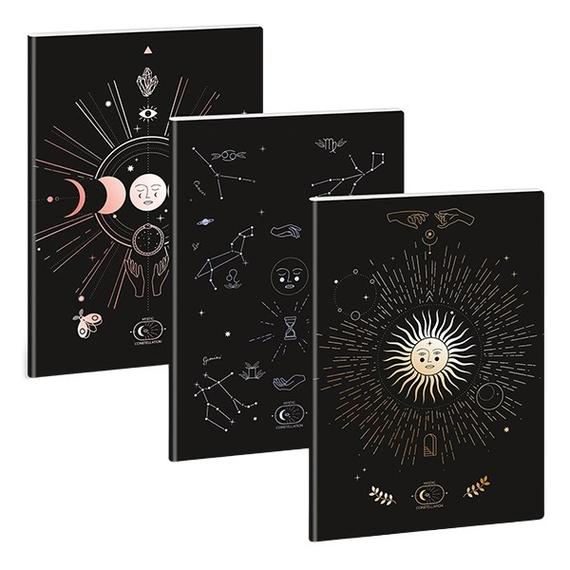 Füzet ARS UNA A/4 40 lapos extra kapcsos ponthálós mystic constellation