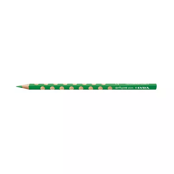 Színes ceruza LYRA Groove Slim háromszögletű vékony oliva zöld