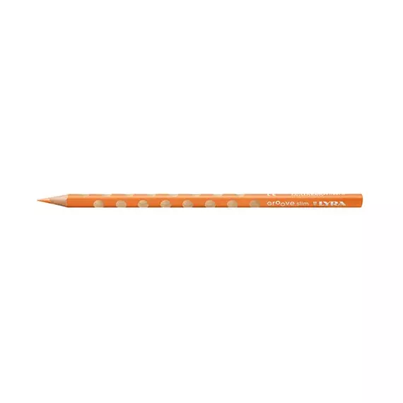 Színes ceruza LYRA Groove Slim háromszögletű vékony narancssárga