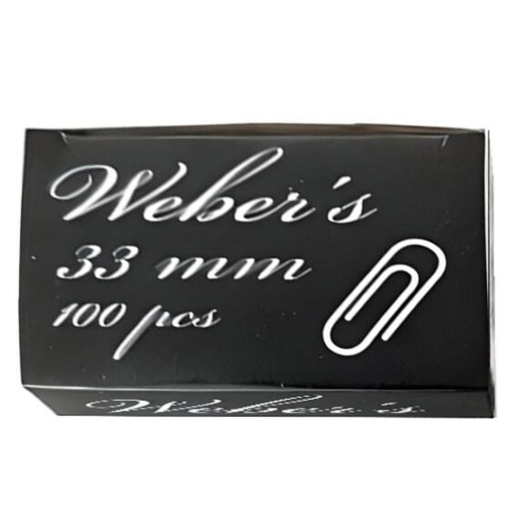 Gemkapocs WEBER`S 33mm nikkel 100db/dob