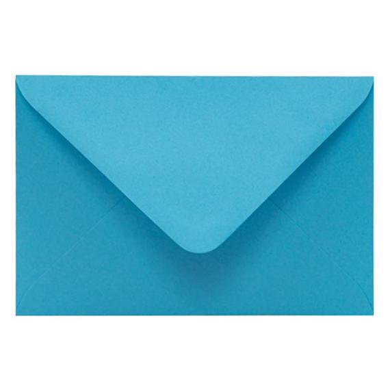 Boríték színes KASKAD LC/6 enyvezett 114x162mm 77 vízkék 50 db/csomag