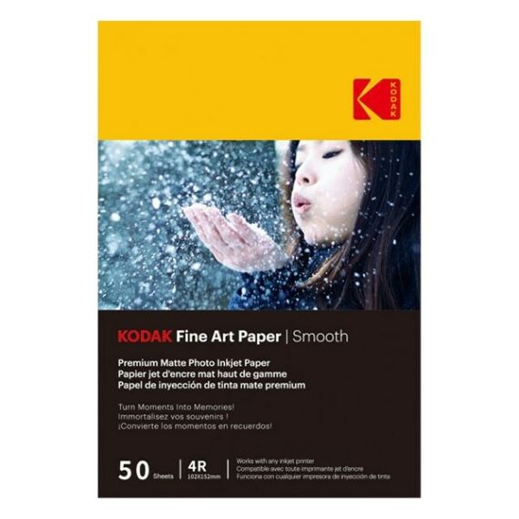 Fotópapír KODAK Fine Art Smooth 10x15 cm 230g 50 ív/csomag